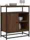 vidaXL - Dressoir - 69x35x80 - cm - bewerkt - hout - bruin - eikenkleur