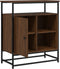 vidaXL - Dressoir - 69x35x80 - cm - bewerkt - hout - bruin - eikenkleur