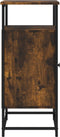 vidaXL - Dressoir - 69x35x80 - cm - bewerkt - hout - gerookt - eikenkleurig