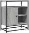 vidaXL - Dressoir - 69x35x80 - cm - bewerkt - hout - grijs - sonoma - eikenkleurig