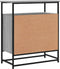 vidaXL - Dressoir - 69x35x80 - cm - bewerkt - hout - grijs - sonoma - eikenkleurig