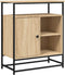vidaXL - Dressoir - 69x35x80 - cm - bewerkt - hout - sonoma - eikenkleurig