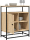 vidaXL - Dressoir - 69x35x80 - cm - bewerkt - hout - sonoma - eikenkleurig