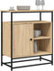 vidaXL - Dressoir - 69x35x80 - cm - bewerkt - hout - sonoma - eikenkleurig