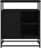 vidaXL - Dressoir - 69x35x80 - cm - bewerkt - hout - zwart