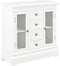 vidaXL - Dressoir - 70x28x70 - cm - massief - grenenhout - wit