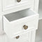 vidaXL - Dressoir - 70x28x70 - cm - massief - grenenhout - wit