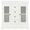 vidaXL - Dressoir - 70x28x70 - cm - massief - grenenhout - wit