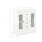 vidaXL - Dressoir - 70x28x70 - cm - massief - grenenhout - wit