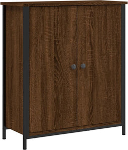 vidaXL - Dressoir - 70x30x80 - cm - bewerkt - hout - bruin - eikenkleur