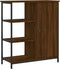 vidaXL - Dressoir - 70x30x80 - cm - bewerkt - hout - bruin - eikenkleur