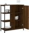 vidaXL - Dressoir - 70x30x80 - cm - bewerkt - hout - bruin - eikenkleur