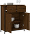 vidaXL - Dressoir - 70x30x80 - cm - bewerkt - hout - bruin - eikenkleur