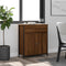 vidaXL - Dressoir - 70x30x80 - cm - bewerkt - hout - bruin - eikenkleur