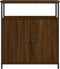 vidaXL - Dressoir - 70x30x80 - cm - bewerkt - hout - bruin - eikenkleur