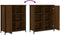 vidaXL - Dressoir - 70x30x80 - cm - bewerkt - hout - bruin - eikenkleur
