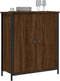vidaXL - Dressoir - 70x30x80 - cm - bewerkt - hout - bruin - eikenkleur