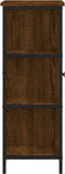 vidaXL - Dressoir - 70x30x80 - cm - bewerkt - hout - bruin - eikenkleur