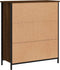 vidaXL - Dressoir - 70x30x80 - cm - bewerkt - hout - bruin - eikenkleur