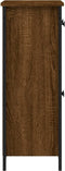 vidaXL - Dressoir - 70x30x80 - cm - bewerkt - hout - bruin - eikenkleur