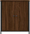 vidaXL - Dressoir - 70x30x80 - cm - bewerkt - hout - bruin - eikenkleur