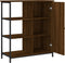 vidaXL - Dressoir - 70x30x80 - cm - bewerkt - hout - bruin - eikenkleur