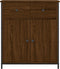 vidaXL - Dressoir - 70x30x80 - cm - bewerkt - hout - bruin - eikenkleur