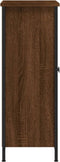 vidaXL - Dressoir - 70x30x80 - cm - bewerkt - hout - bruin - eikenkleur