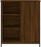 vidaXL - Dressoir - 70x30x80 - cm - bewerkt - hout - bruin - eikenkleur
