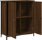 vidaXL - Dressoir - 70x30x80 - cm - bewerkt - hout - bruin - eikenkleur