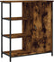 vidaXL - Dressoir - 70x30x80 - cm - bewerkt - hout - gerookt - eikenkleurig