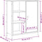 vidaXL - Dressoir - 70x30x80 - cm - bewerkt - hout - gerookt - eikenkleurig