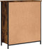vidaXL - Dressoir - 70x30x80 - cm - bewerkt - hout - gerookt - eikenkleurig