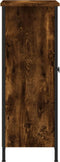 vidaXL - Dressoir - 70x30x80 - cm - bewerkt - hout - gerookt - eikenkleurig