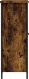 vidaXL - Dressoir - 70x30x80 - cm - bewerkt - hout - gerookt - eikenkleurig