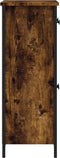 vidaXL - Dressoir - 70x30x80 - cm - bewerkt - hout - gerookt - eikenkleurig