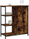 vidaXL - Dressoir - 70x30x80 - cm - bewerkt - hout - gerookt - eikenkleurig