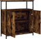 vidaXL - Dressoir - 70x30x80 - cm - bewerkt - hout - gerookt - eikenkleurig