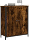 vidaXL - Dressoir - 70x30x80 - cm - bewerkt - hout - gerookt - eikenkleurig