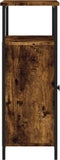 vidaXL - Dressoir - 70x30x80 - cm - bewerkt - hout - gerookt - eikenkleurig