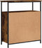 vidaXL - Dressoir - 70x30x80 - cm - bewerkt - hout - gerookt - eikenkleurig