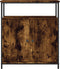 vidaXL - Dressoir - 70x30x80 - cm - bewerkt - hout - gerookt - eikenkleurig