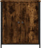 vidaXL - Dressoir - 70x30x80 - cm - bewerkt - hout - gerookt - eikenkleurig
