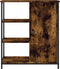 vidaXL - Dressoir - 70x30x80 - cm - bewerkt - hout - gerookt - eikenkleurig