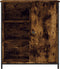 vidaXL - Dressoir - 70x30x80 - cm - bewerkt - hout - gerookt - eikenkleurig