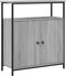vidaXL - Dressoir - 70x30x80 - cm - bewerkt - hout - grijs - sonoma