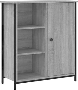 vidaXL - Dressoir - 70x30x80 - cm - bewerkt - hout - grijs - sonoma