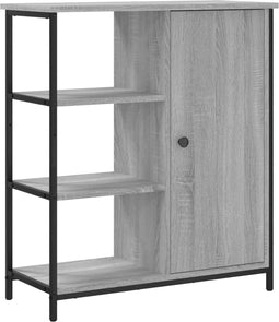 vidaXL - Dressoir - 70x30x80 - cm - bewerkt - hout - grijs - sonoma