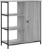 vidaXL - Dressoir - 70x30x80 - cm - bewerkt - hout - grijs - sonoma