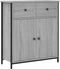 vidaXL - Dressoir - 70x30x80 - cm - bewerkt - hout - grijs - sonoma